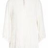 Marc Cain Plissee-Blusenshirt weiss
