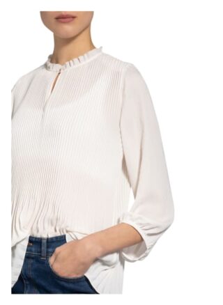 Marc Cain Plissee-Blusenshirt weiss