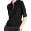 Marc Cain Strick-Poloshirt schwarz
