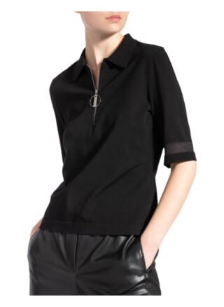 Marc Cain Strick-Poloshirt schwarz