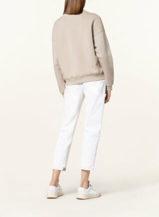 Marc Cain Sweatshirt Im Materialmix beige