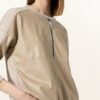 Marc Cain Sweatshirt Im Materialmix beige