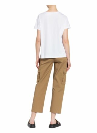 Marc Cain T-Shirt Mit Perlen- Und Paillettenbesatz weiss