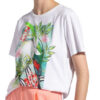 Marc Cain T-Shirt Mit Schmucksteinbesatz weiss