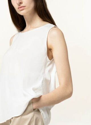 Marc Cain Top Mit Seide weiss