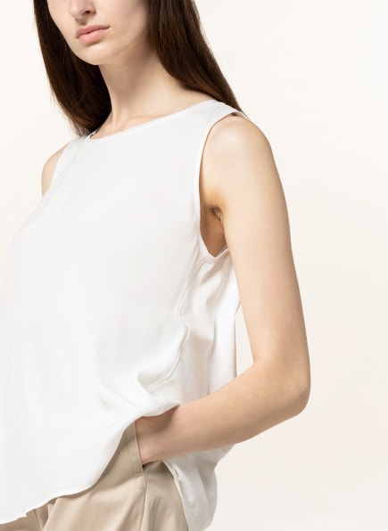 Marc Cain Top Mit Seide weiss Marc Cain Top Mit Seide weiss