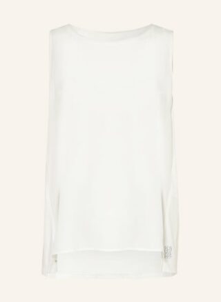 Marc Cain Top Mit Seide weiss