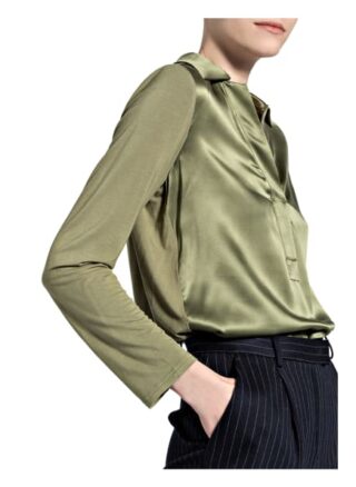 Marc O'polo Blusenshirt Im Materialmix gruen
