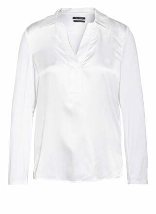 Marc O'polo Blusenshirt Im Materialmix weiss