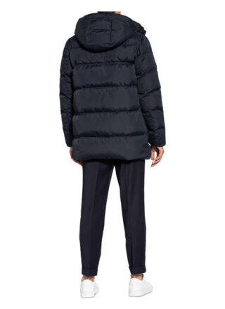 Marc O'polo Daunenjacke Mit Kunstfellbesatz blau
