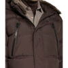 Marc O'polo Daunenjacke Mit Kunstfellbesatz braun
