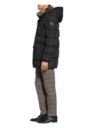 Marc O'polo Daunenjacke Mit Kunstfellbesatz schwarz