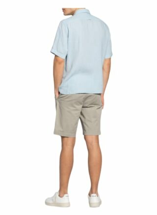 Marc O'polo Kurzarm-Hemd Regular Fit Aus Leinen blau