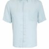 Marc O'polo Kurzarm-Hemd Regular Fit Aus Leinen blau