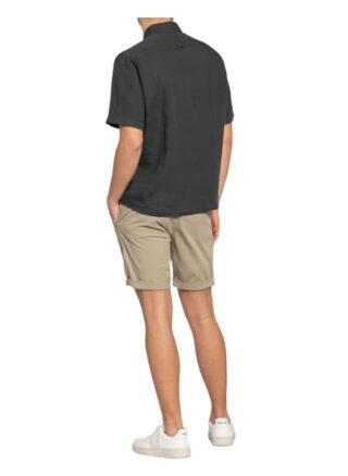 Marc O'polo Kurzarm-Hemd Regular Fit Aus Leinen gruen