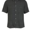 Marc O'polo Kurzarm-Hemd Regular Fit Aus Leinen gruen