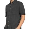Marc O'polo Kurzarm-Hemd Regular Fit Aus Leinen gruen