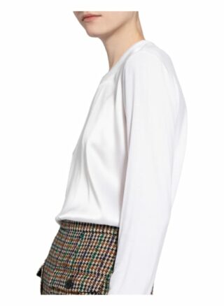 Marc O'polo Longsleeve Im Materialmix weiss