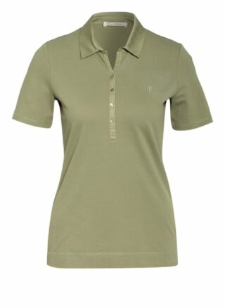 Marc O'polo Piqué-Poloshirt Im Materialmix gruen