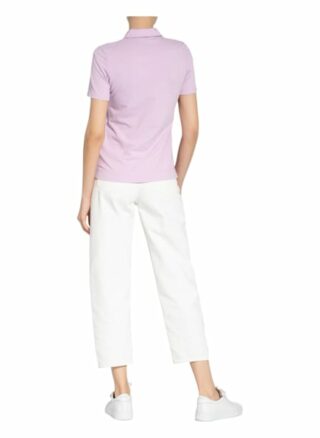 Marc O'polo Piqué-Poloshirt Im Materialmix violett