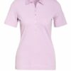 Marc O'polo Piqué-Poloshirt Im Materialmix violett