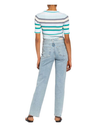 Marc O'polo Pure Kurzarm-Pullover blau