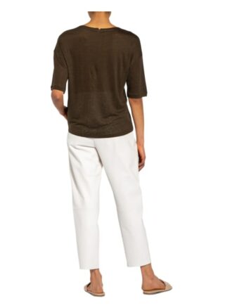 Marc O'polo Pure T-Shirt Aus Leinen Mit Seide gruen