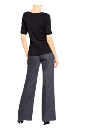 Marc O'polo Pure T-Shirt Mit Seidenbesatz schwarz