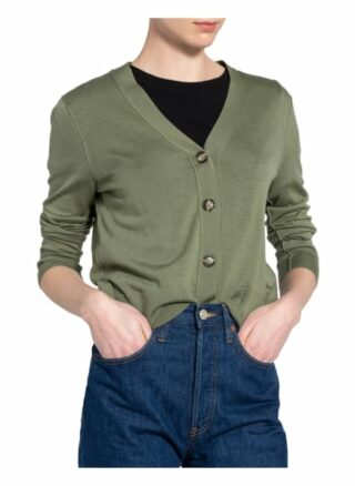 Marc O'polo Strickjacke Aus Merinowolle gruen