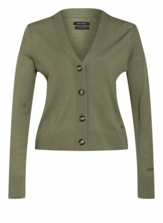 Marc O'polo Strickjacke Aus Merinowolle gruen