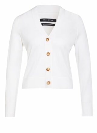 Marc O'polo Strickjacke Aus Merinowolle weiss