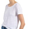 Marc O'polo T-Shirt Aus Leinen weiss