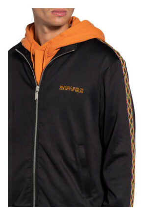 Marcelo Burlon Sweatjacke Mit Galonstreifen schwarz