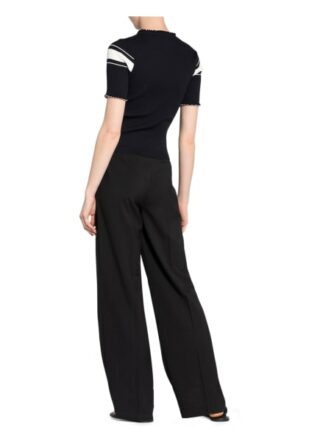 Marella Strickshirt Mit Rüschen schwarz
