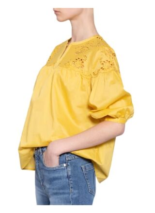 Max & Co. Blusenshirt Piovoso Mit 3/4-Arm gelb