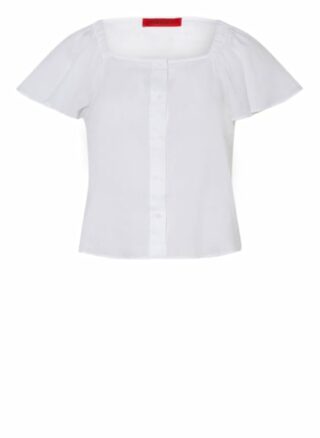 Max & Co. Off-Shoulder-Bluse Suffisso weiss