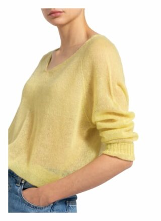 Max & Co. Pullover Cristina Mit Mohair Und Glitzergarn gelb