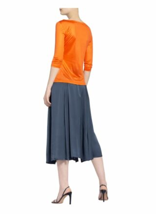 Max & Co. Shirt Culla Mit 3/4-Arm Aus Seide orange