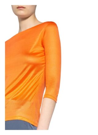 Max & Co. Shirt Culla Mit 3/4-Arm Aus Seide orange