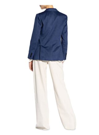 Max Mara Blazer Derby Mit Cashmere blau