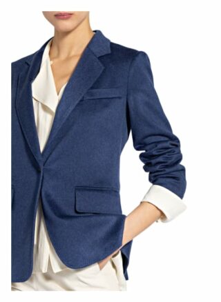 Max Mara Blazer Derby Mit Cashmere blau