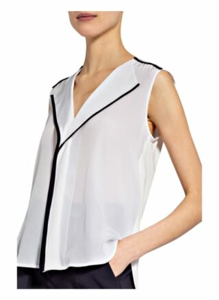 Max Mara Blusentop Mammola Im Materialmix weiss