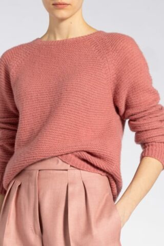 Max Mara Cashmere-Pullover Mit Seide rosa
