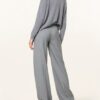 Max Mara Cashmere-Pullover Rodeo Mit Schmuckstein- Und Paillettenbesatz grau