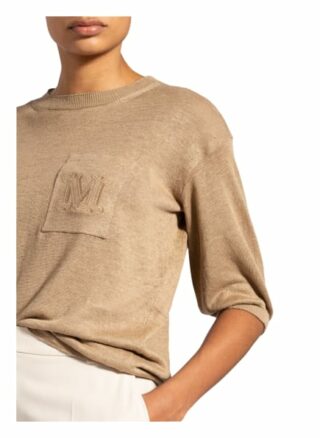 Max Mara Leinenpullover Borbona Mit 3/4-Arm beige