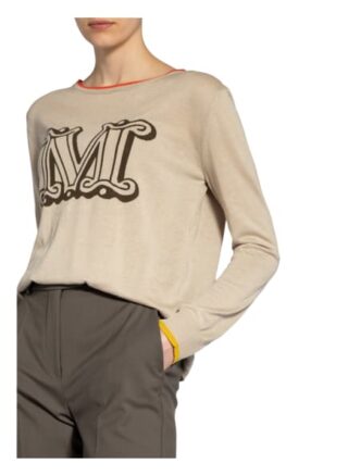 Max Mara Pullover Satrapo Mit Seide beige