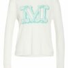 Max Mara Pullover Satrapo Mit Seide weiss