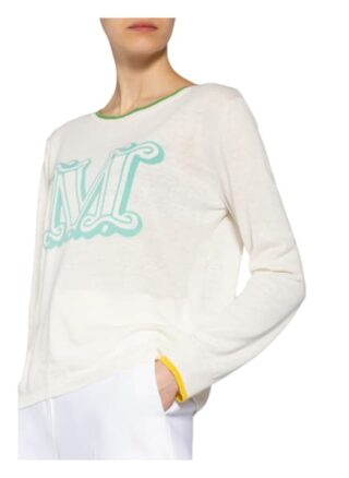 Max Mara Pullover Satrapo Mit Seide weiss