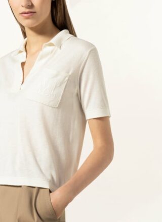 Max Mara Strickshirt Ricordo Mit Seide Und Cashmere weiss