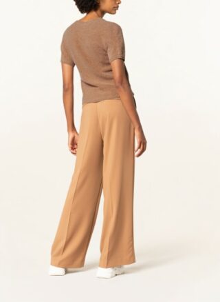 Maxmara Studio Kurzarm-Pullover Zama Mit Cashmere braun